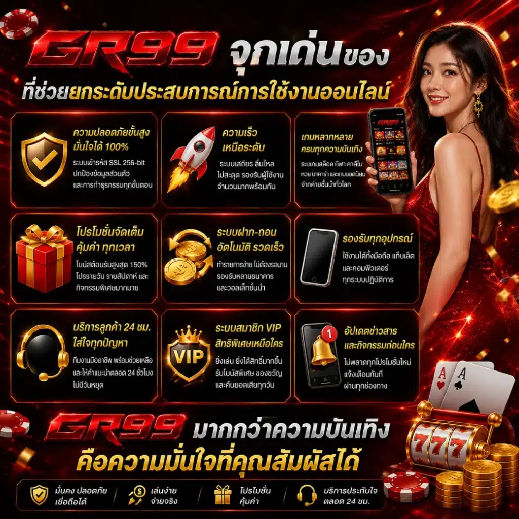 จุดเด่นของ GR99 ที่ช่วยยกระดับประสบการณ์การใช้งานออนไลน์