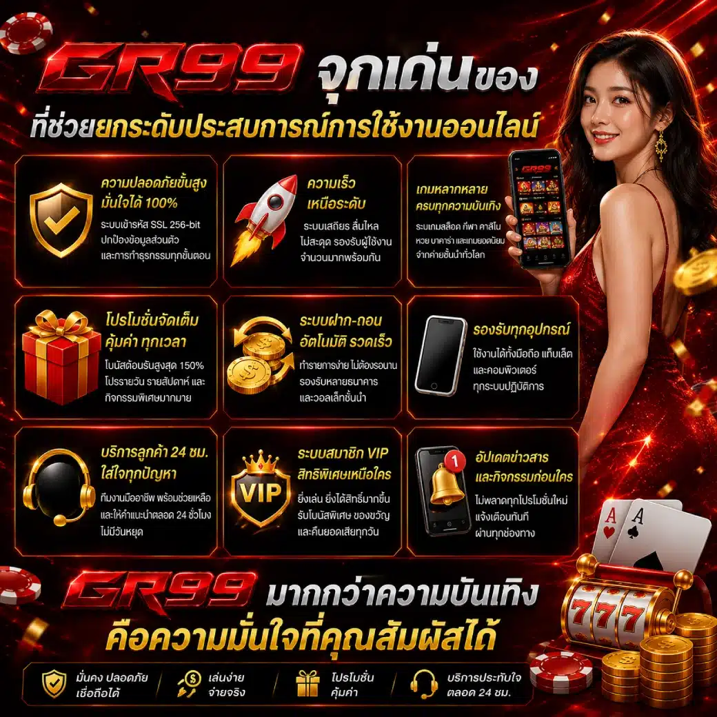 จุดเด่นของ GR99 ที่ช่วยยกระดับประสบการณ์การใช้งานออนไลน์